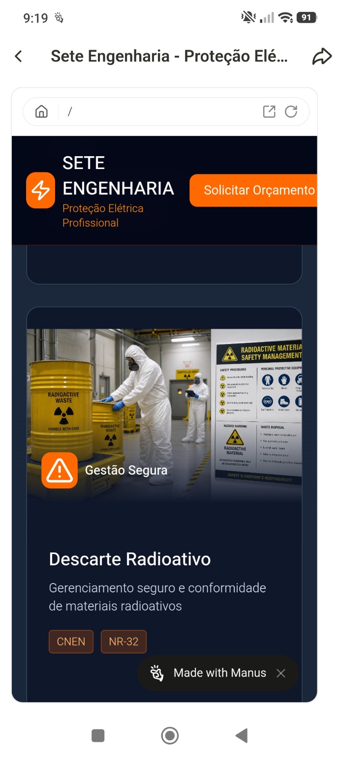 Imagem ilustrativa de manuseio de resíduos radioativos